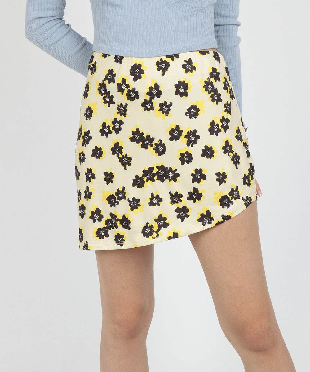 Fusta Vero Moda, galben, M