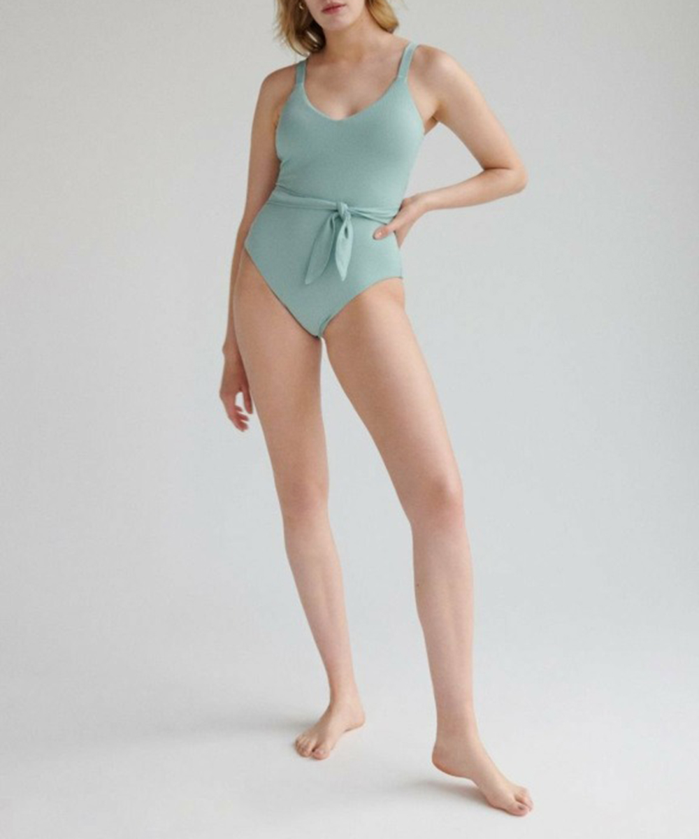 Costum de baie Reserved, verde opalin, 34