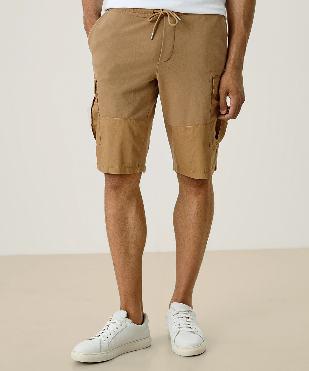 Pantaloni scurti s.Oliver, maro, S