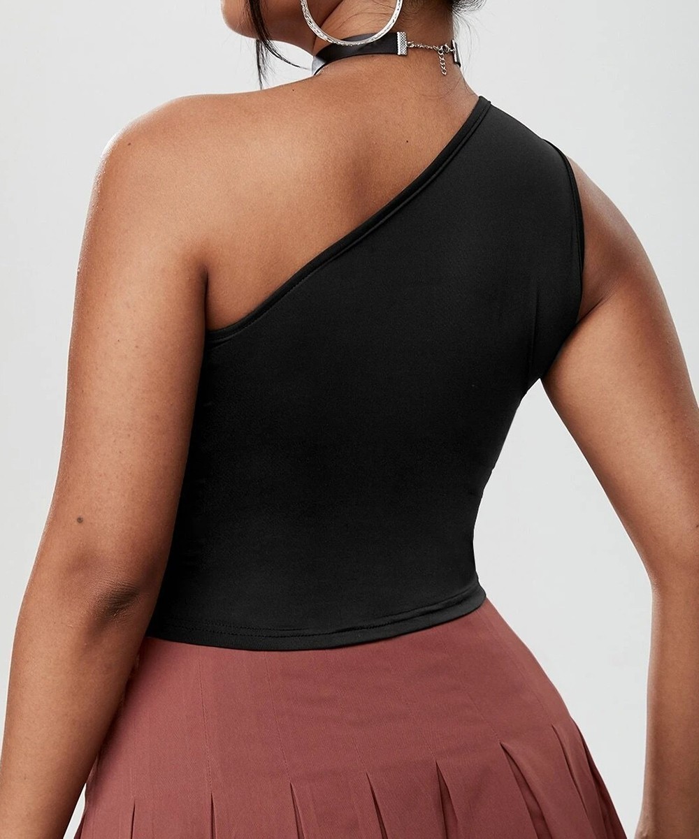 Top SHEIN CURVE, negru, 0 XL - 1 | YEO
