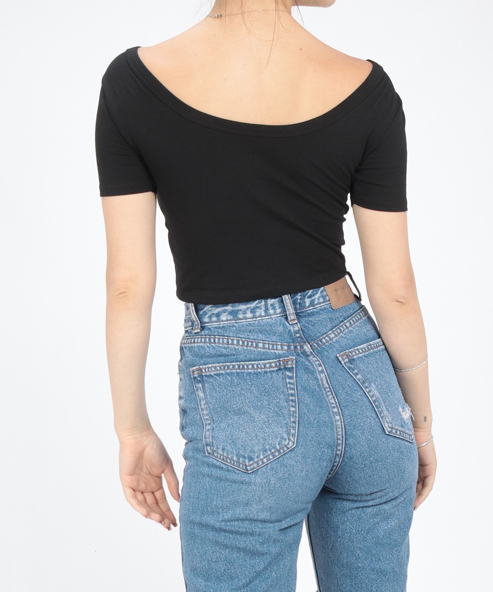 Top Sinsay, negru, L - 1 | YEO