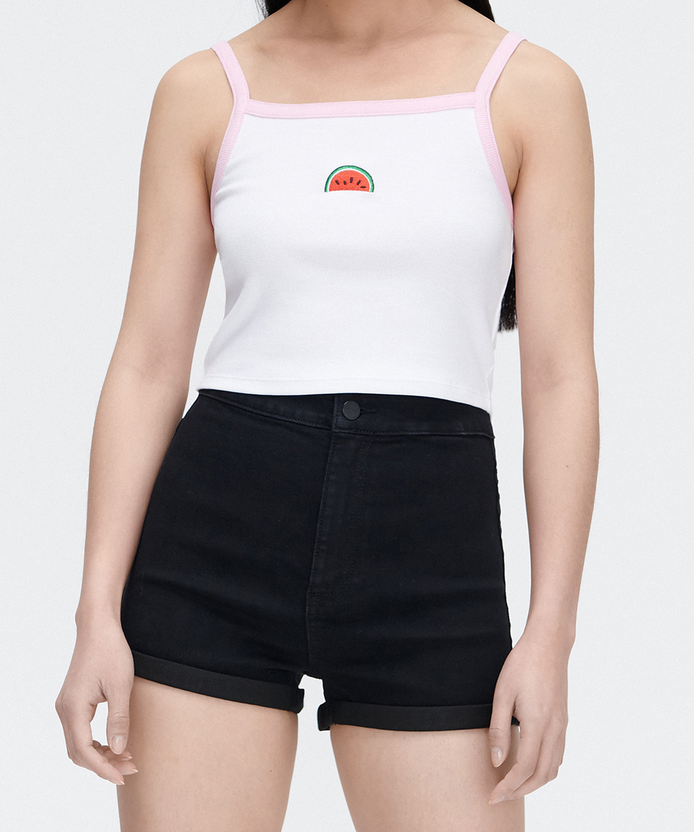 Pantaloni scurti CROPP, negru