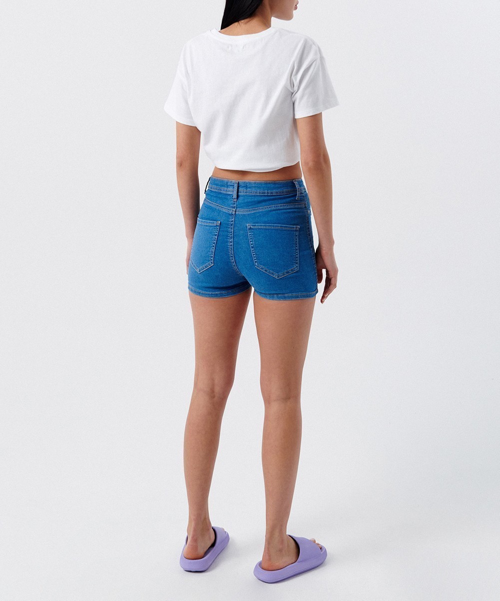 Pantaloni Scurti CROPP, albastru, 32 - 1 | YEO