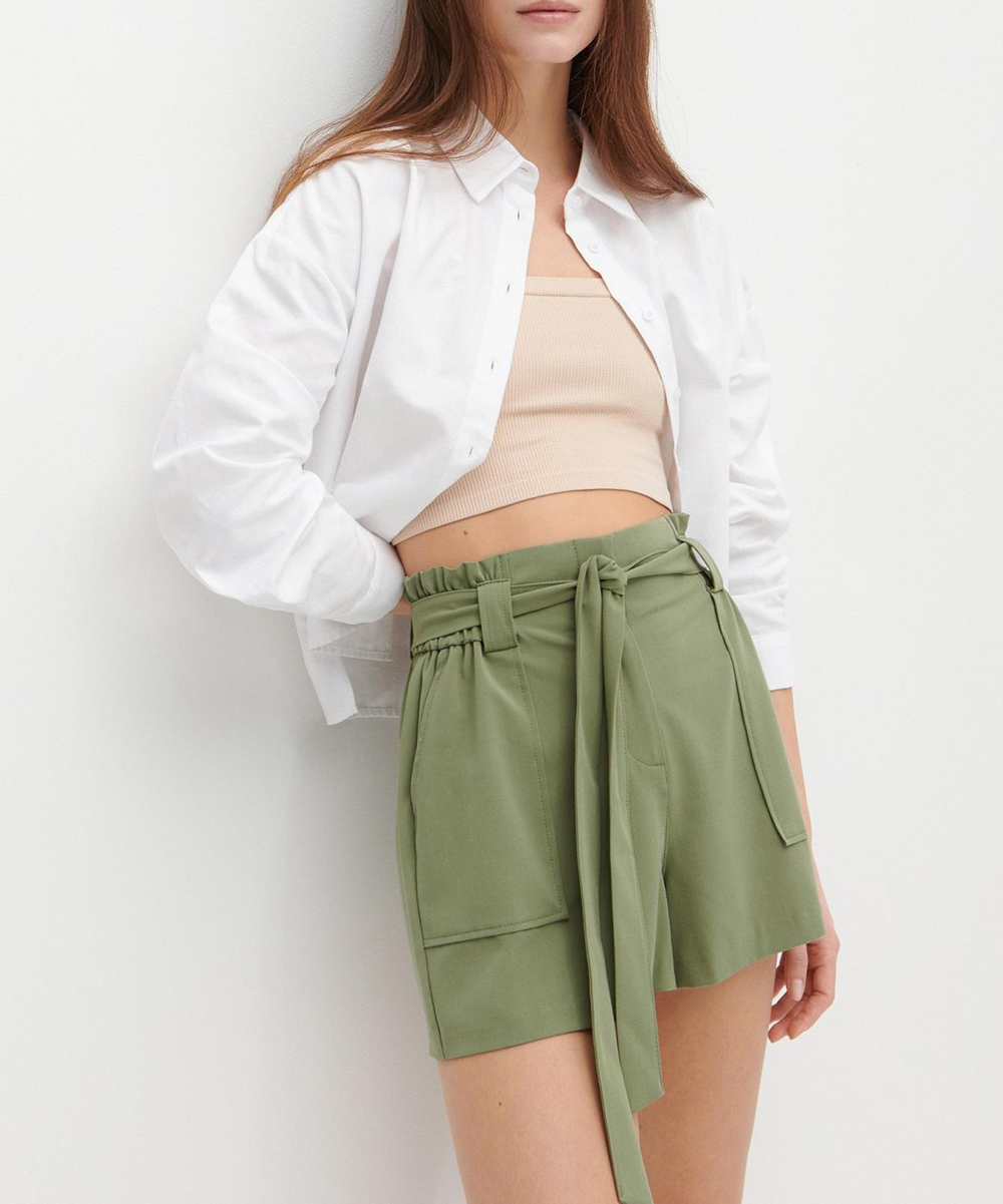 Pantaloni Scurti Reserved, verde, 42