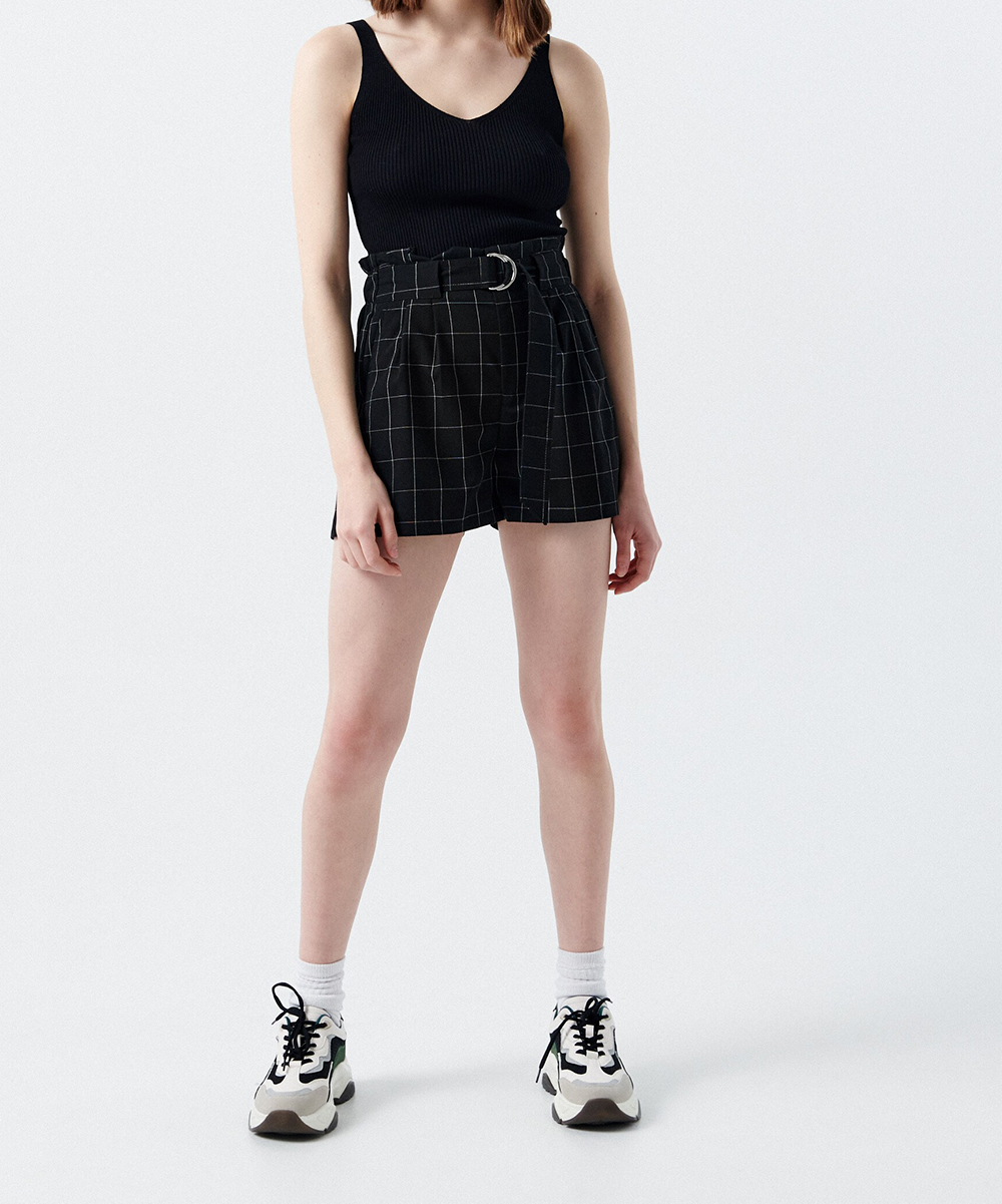 Pantaloni Scurti CROPP, negru, 32
