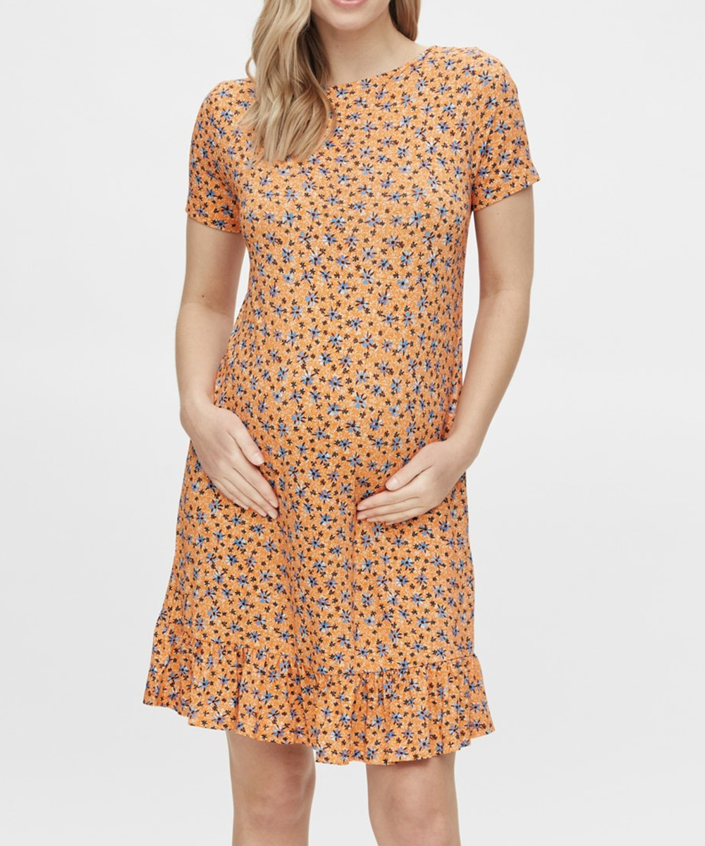 Rochie scurta Mamalicious, portocaliu, XS