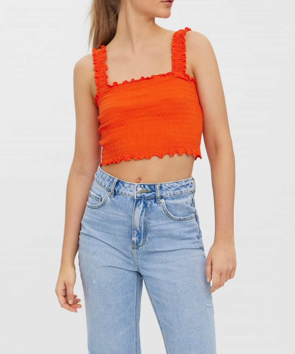 Top Vero Moda, portocaliu, S