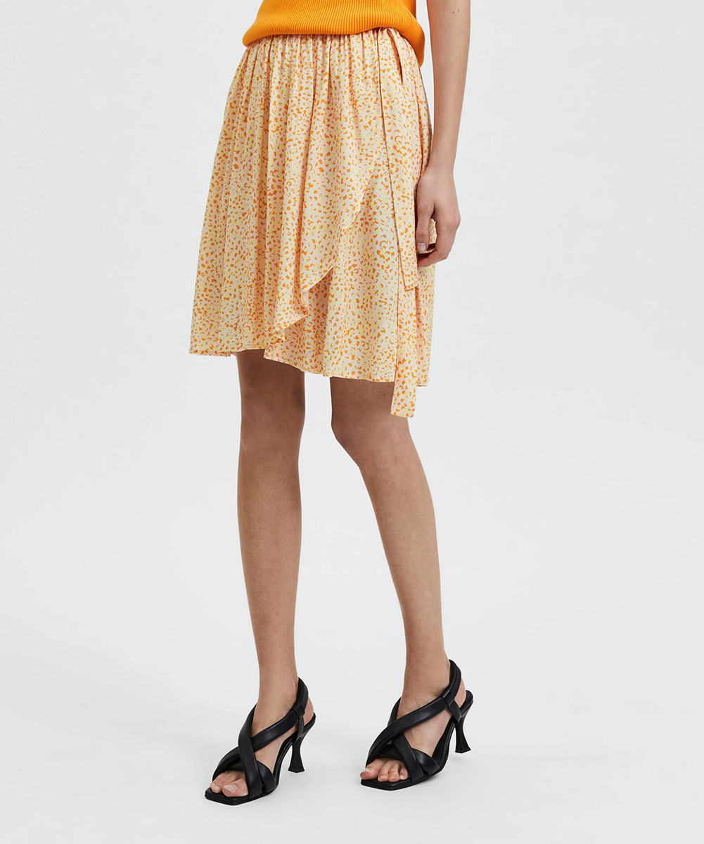 Fusta Selected Femme, galben, 34