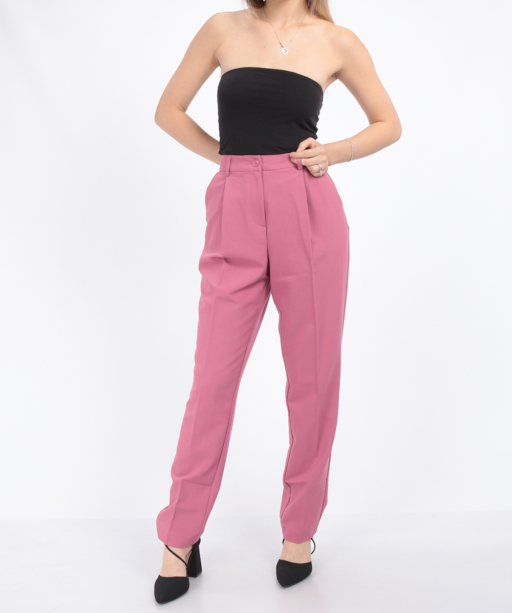 Pantaloni Only, roz, 36
