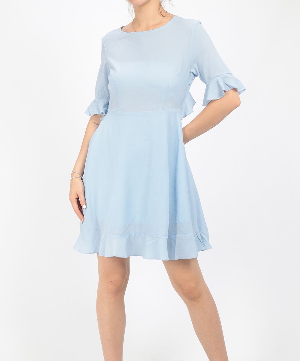 Rochie scurta shein, albastru, s
