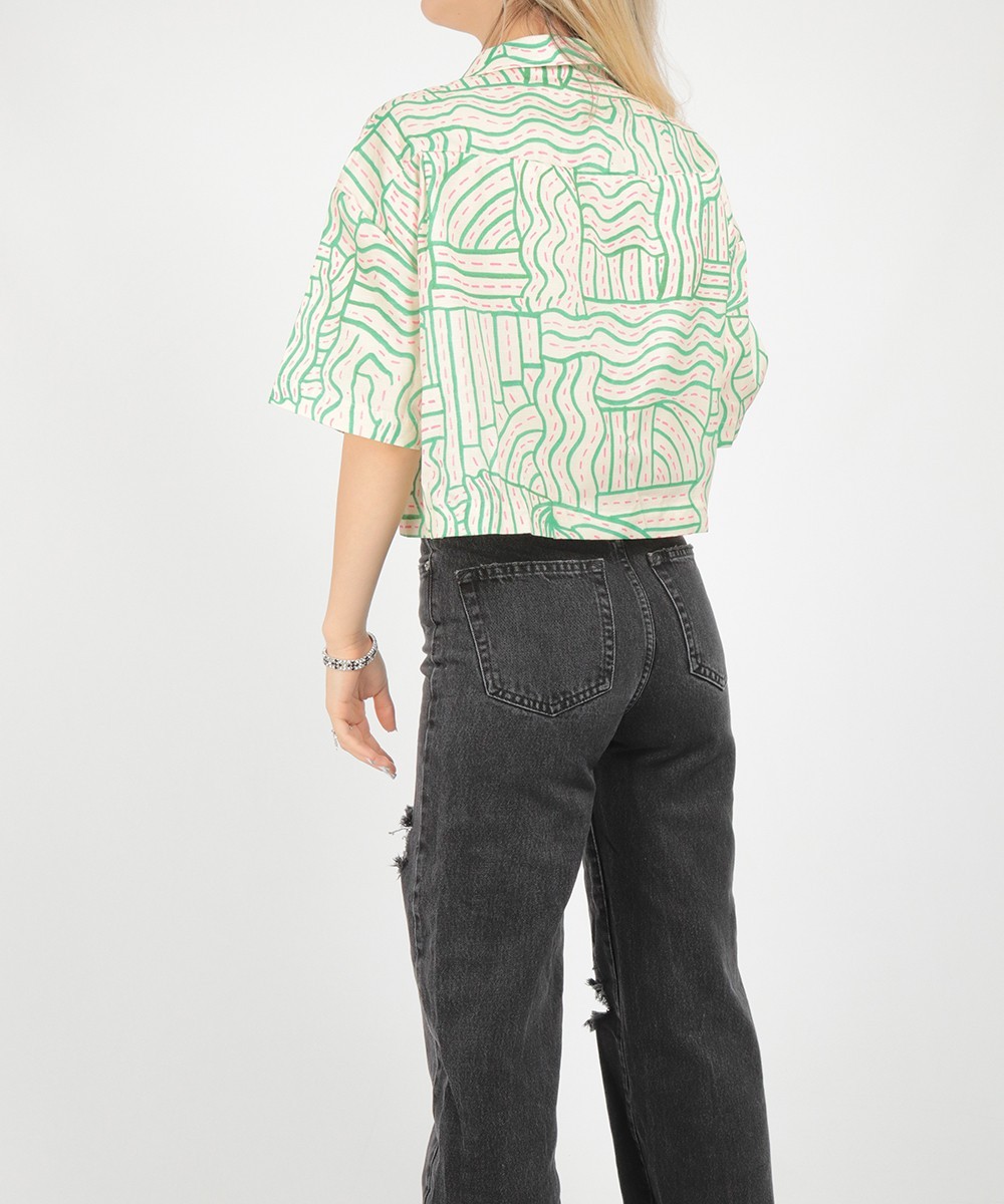 Camasa SHEIN, verde, XS - 1 | YEO