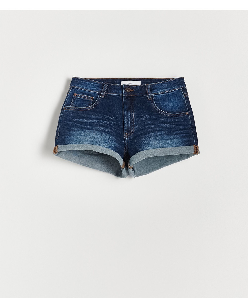 Pantaloni scurti Reserved, bleumarin - 1 | YEO