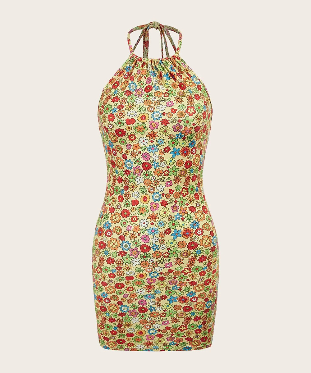 Rochie scurta shein, floral, l