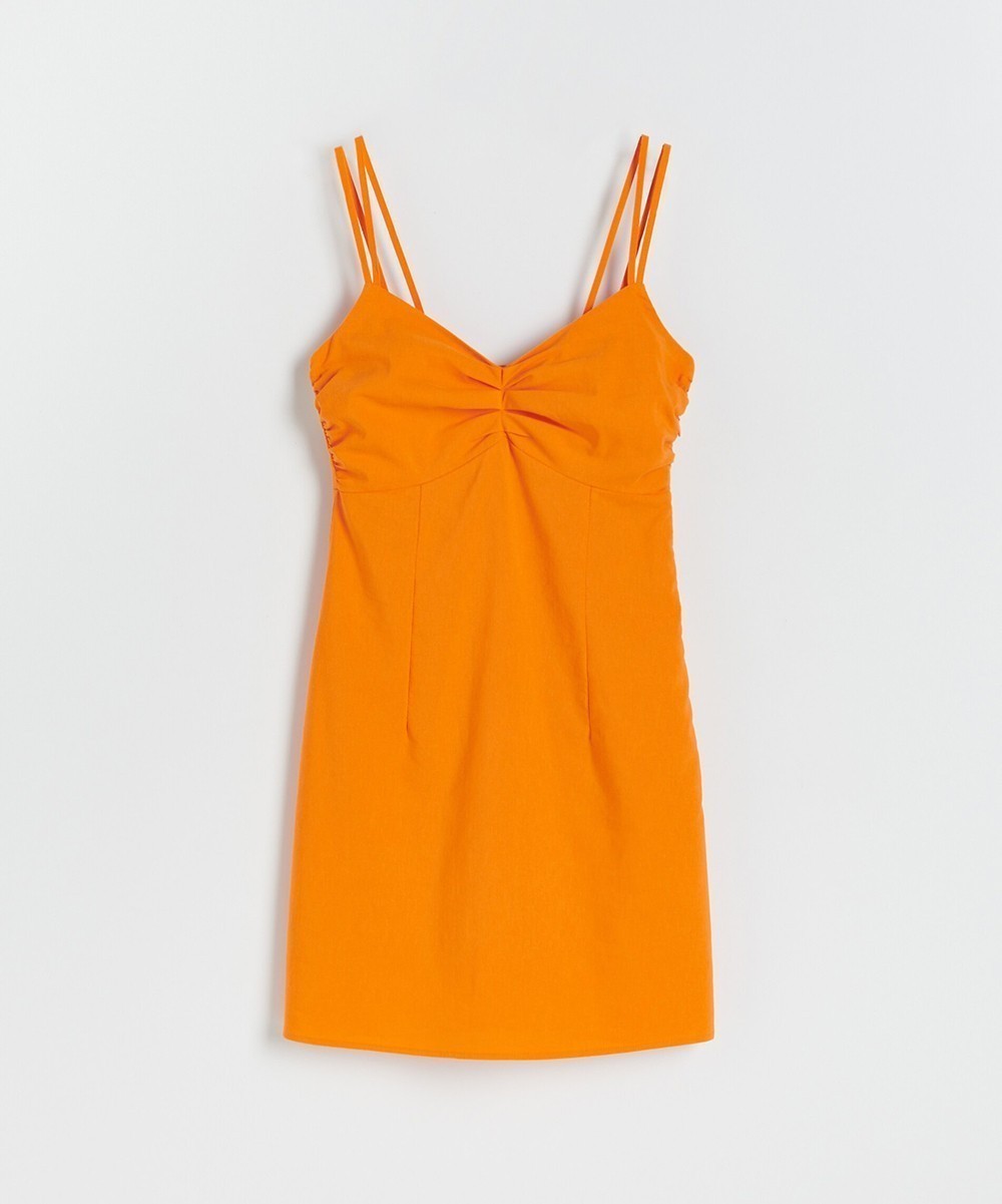 Rochie scurta Reserved, portocaliu, L - 1 | YEO