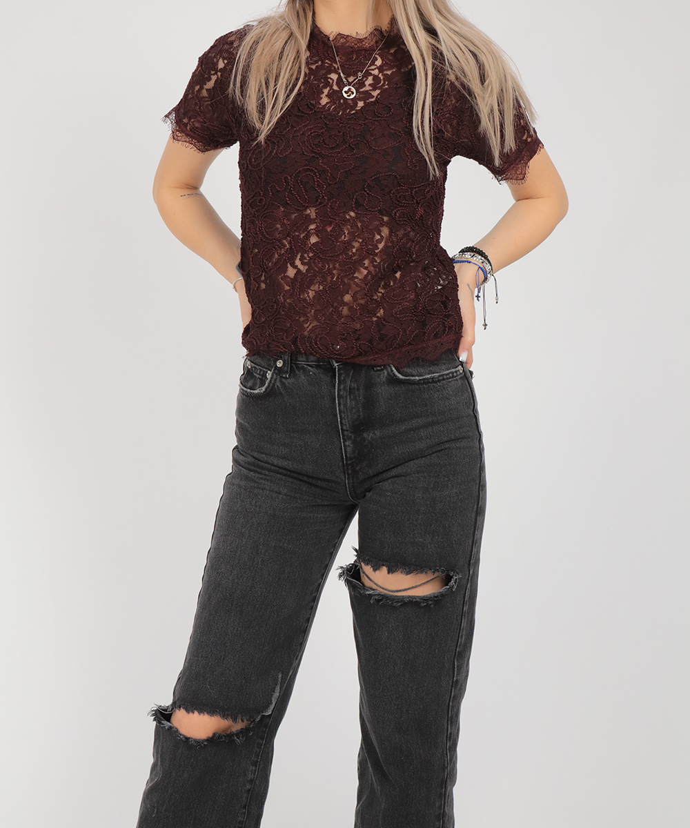 Bluza Reserved, grena, XS
