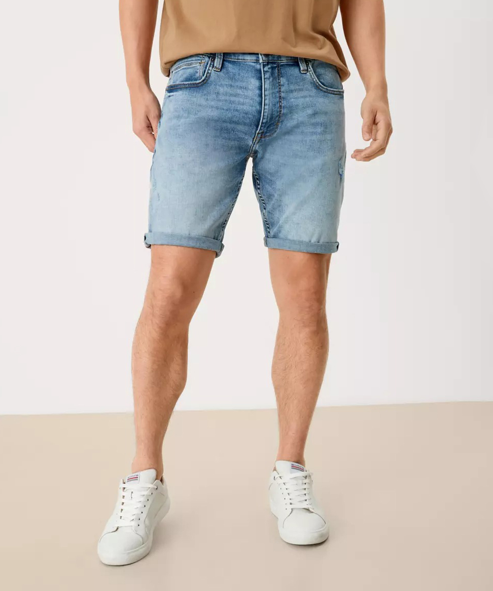 Pantaloni scurti s.Oliver, albastru, W31