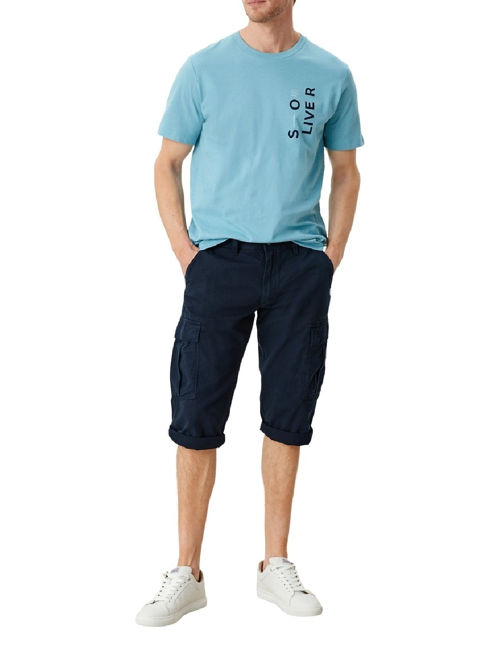 Pantaloni scurti s.Oliver, bleumarin
