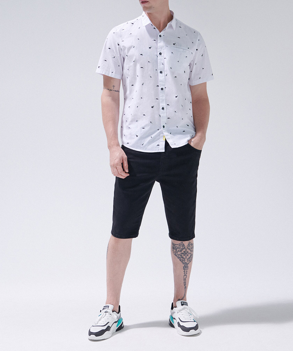 Pantaloni Scurti CROPP, negru, 28