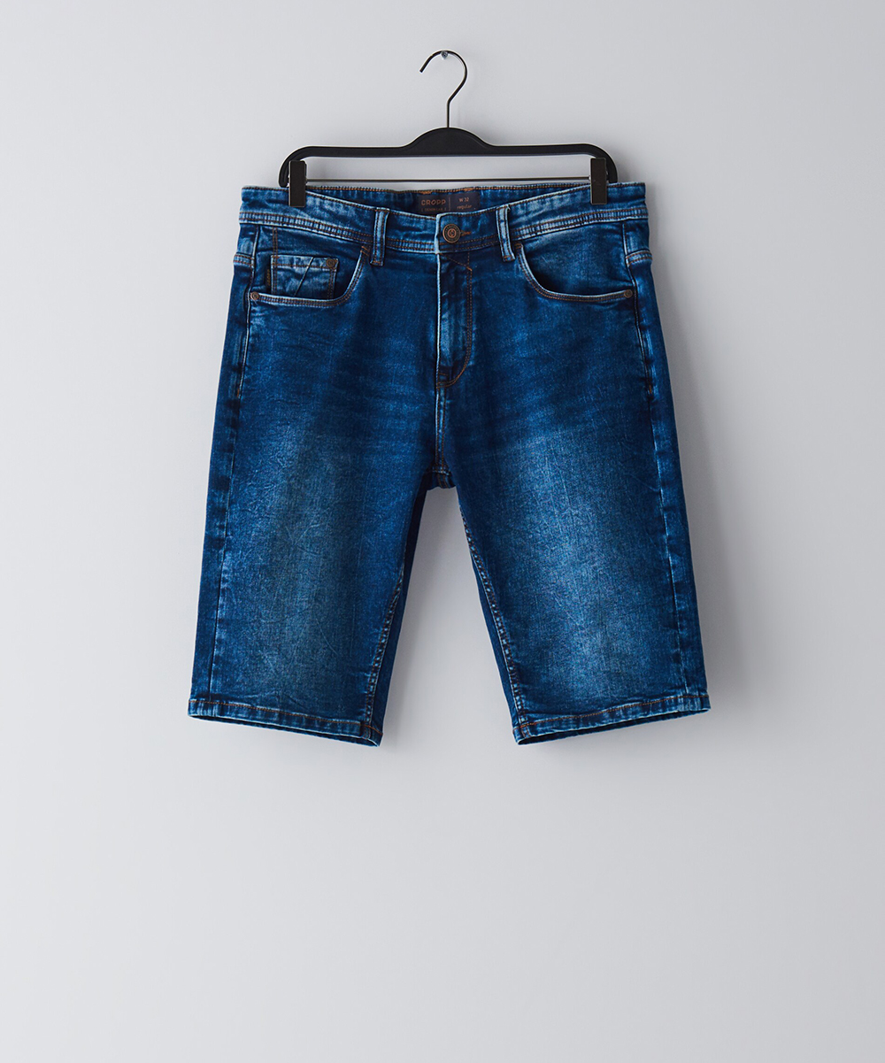 Pantaloni Scurti CROPP, bleumarin, 28
