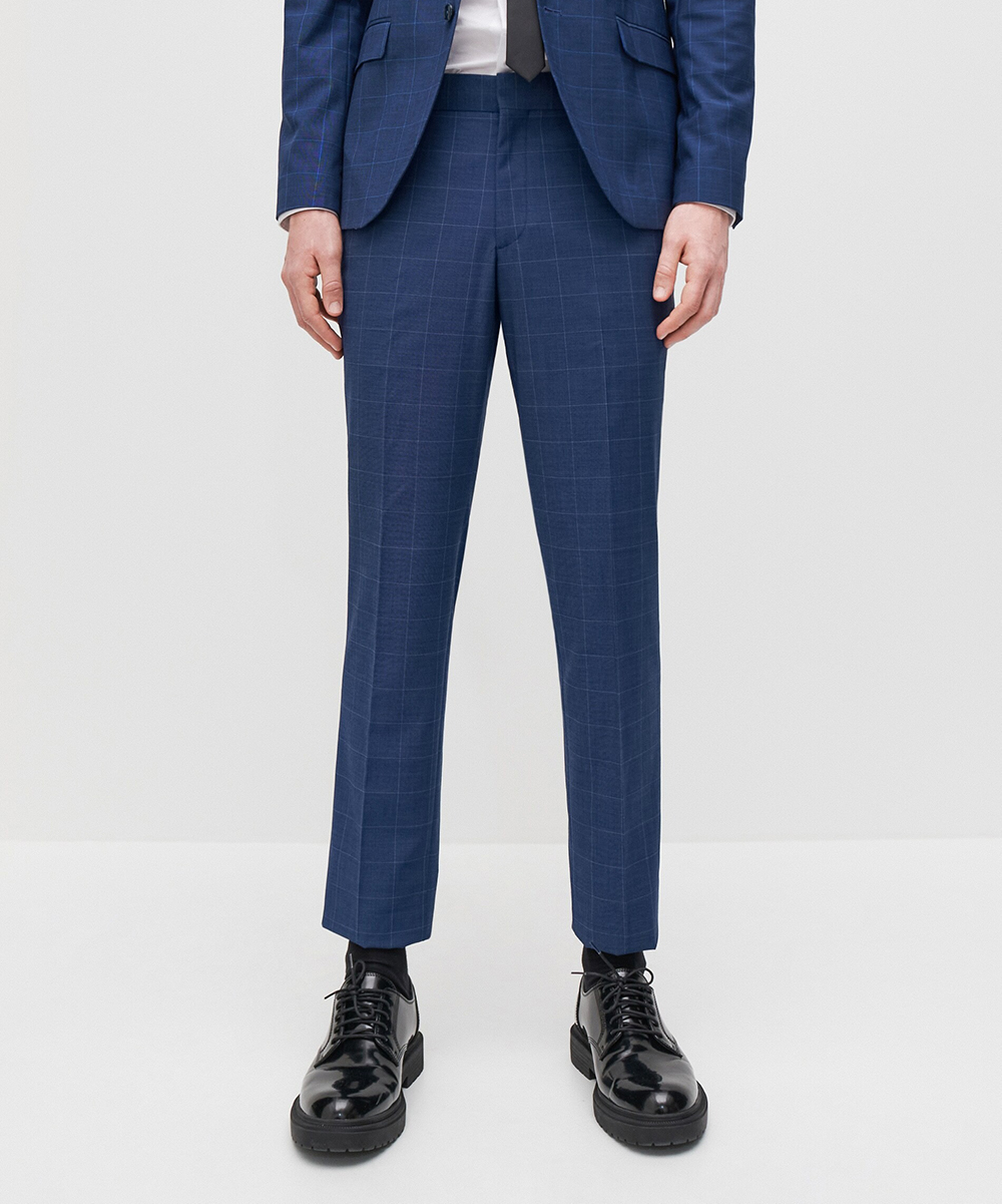 Pantaloni Reserved, bleumarin, 50