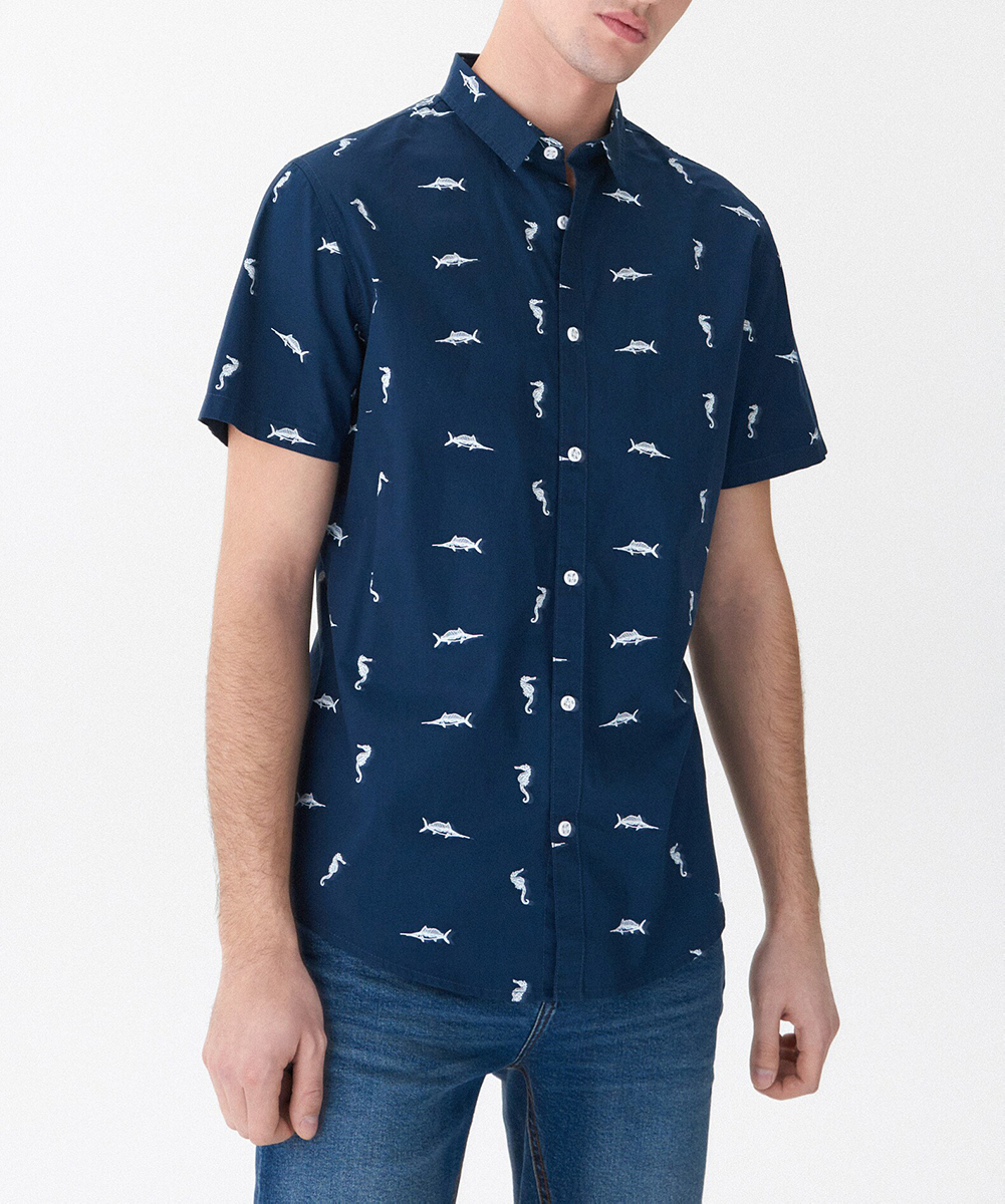 Camasa House Brand, bleumarin, S