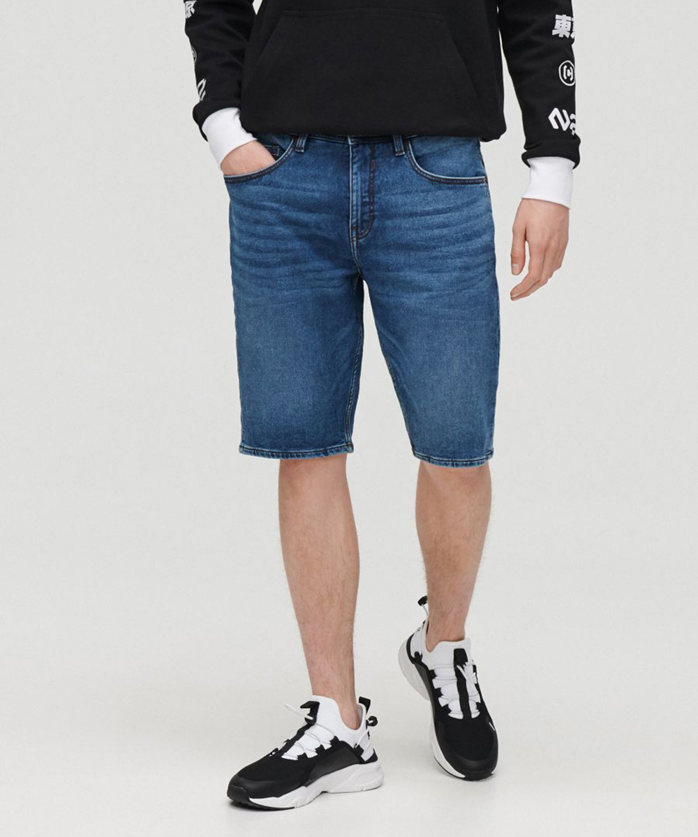 Pantaloni scurti CROPP, albastru, 28