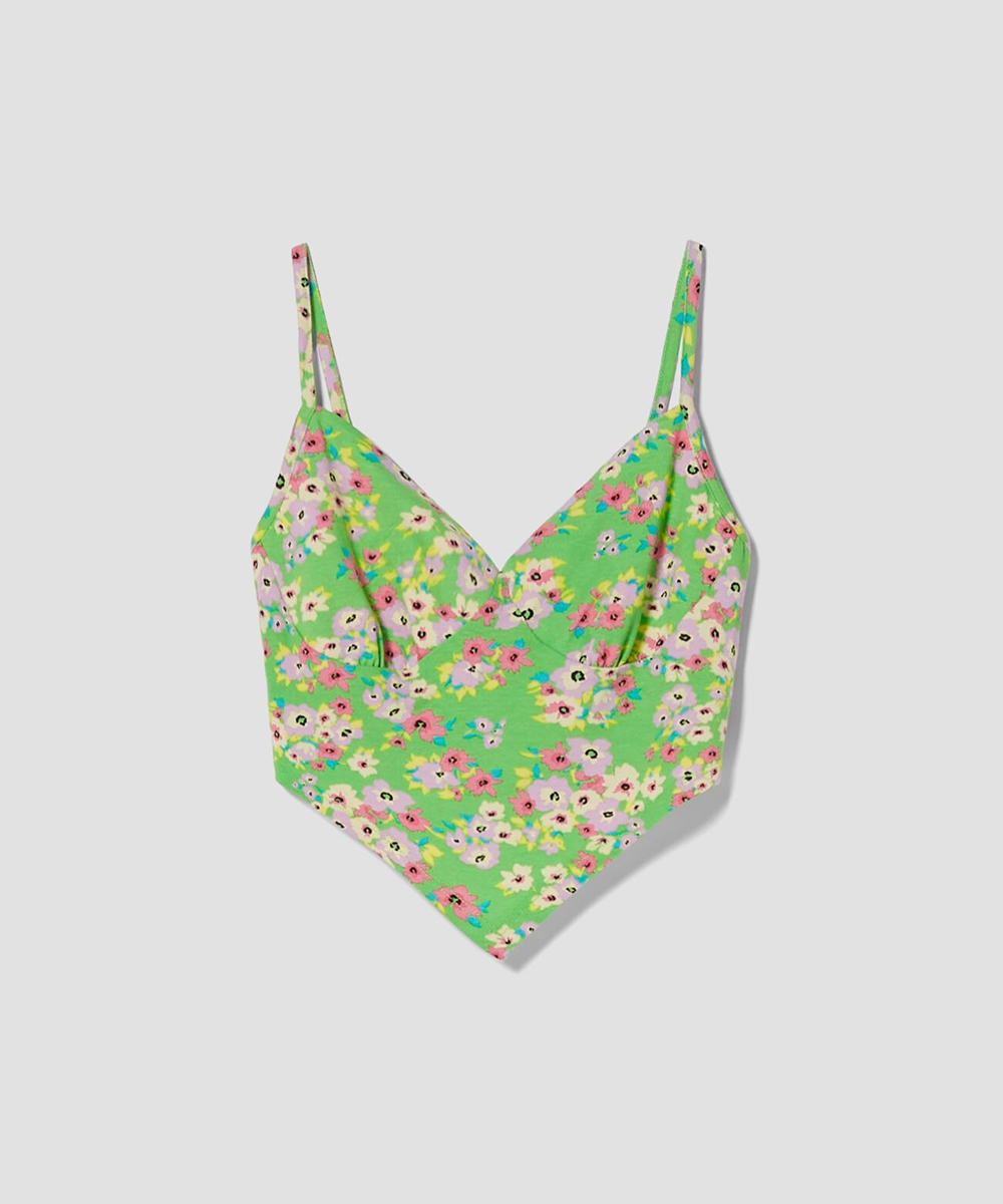 Maiou Bershka, verde, 10-12 Ani