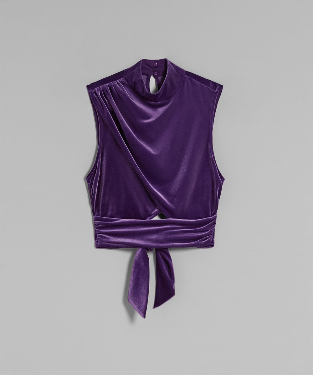 Top Bershka, mov, M - 1 | YEO