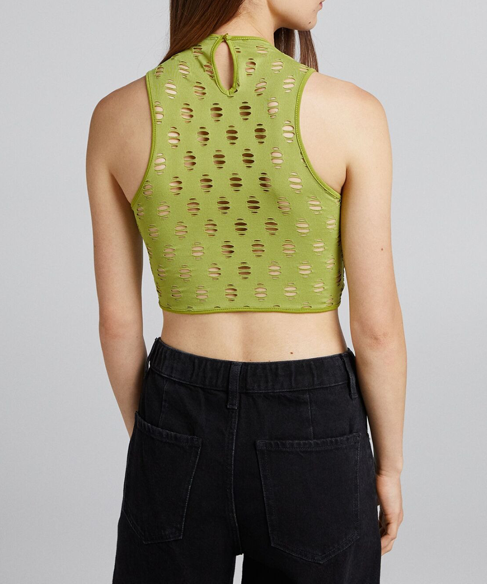 Top Bershka, verde, XS - 1 | YEO