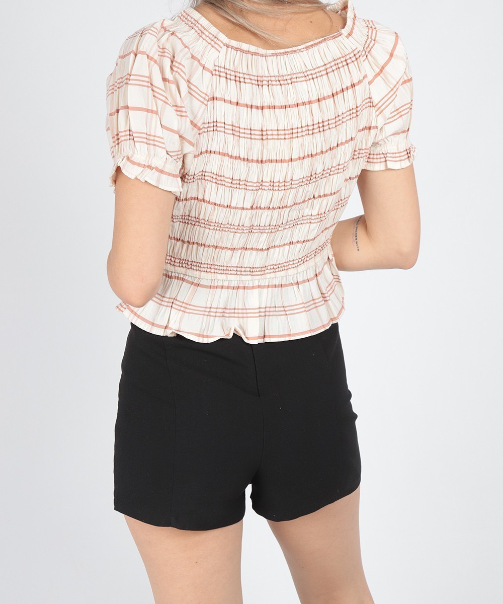Top Bershka, crem, M - 1 | YEO