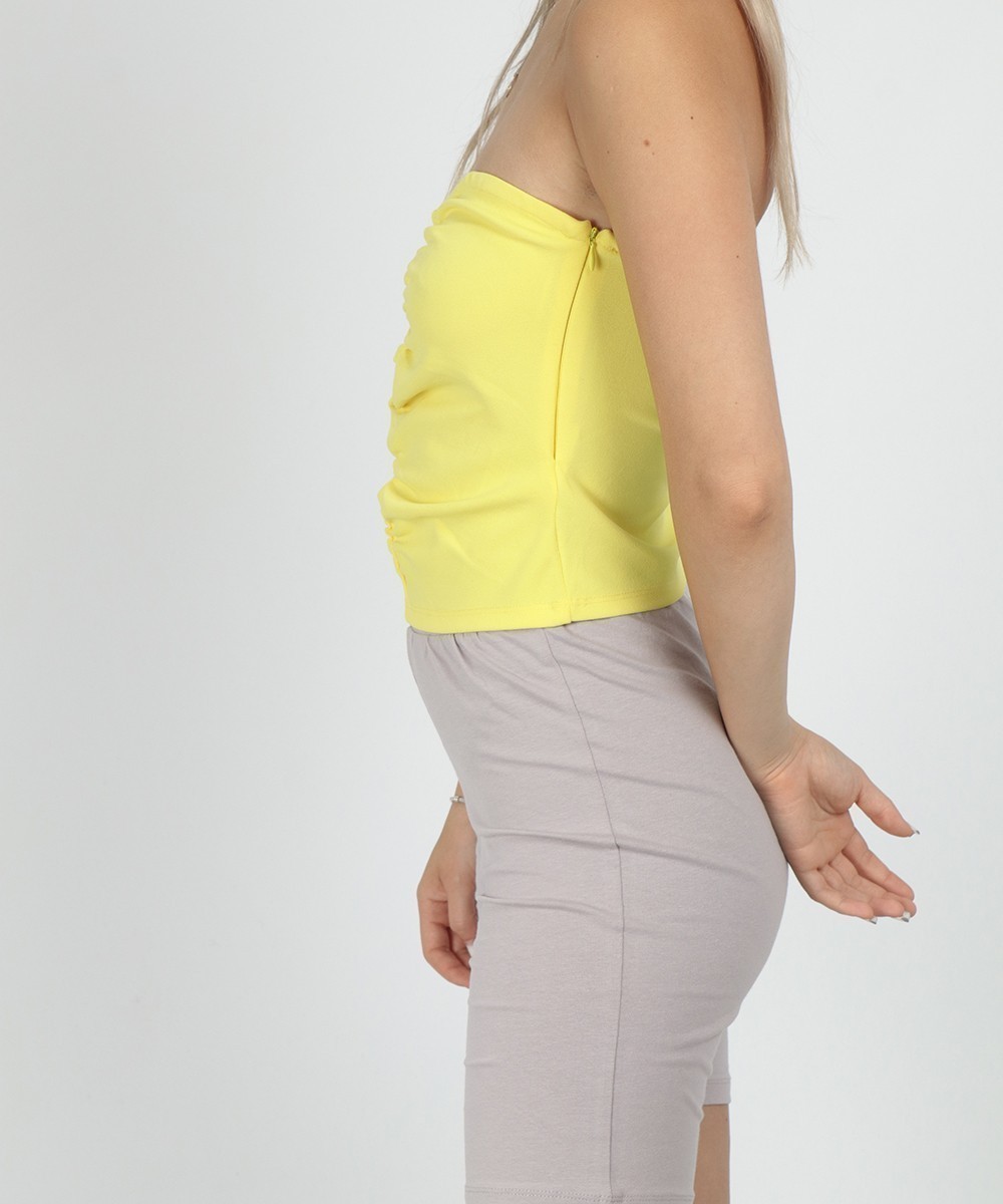 Top Bershka, galben, XS - 1 | YEO