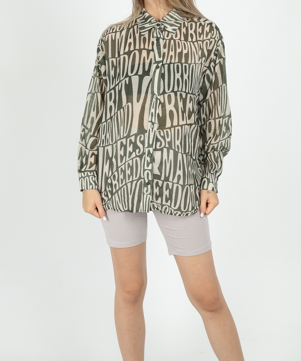 Camasa Stradivarius, verde, S