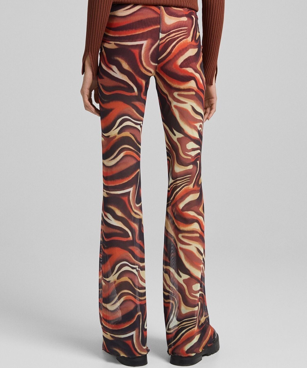 Pantaloni Bershka, maro, XS - 1 | YEO