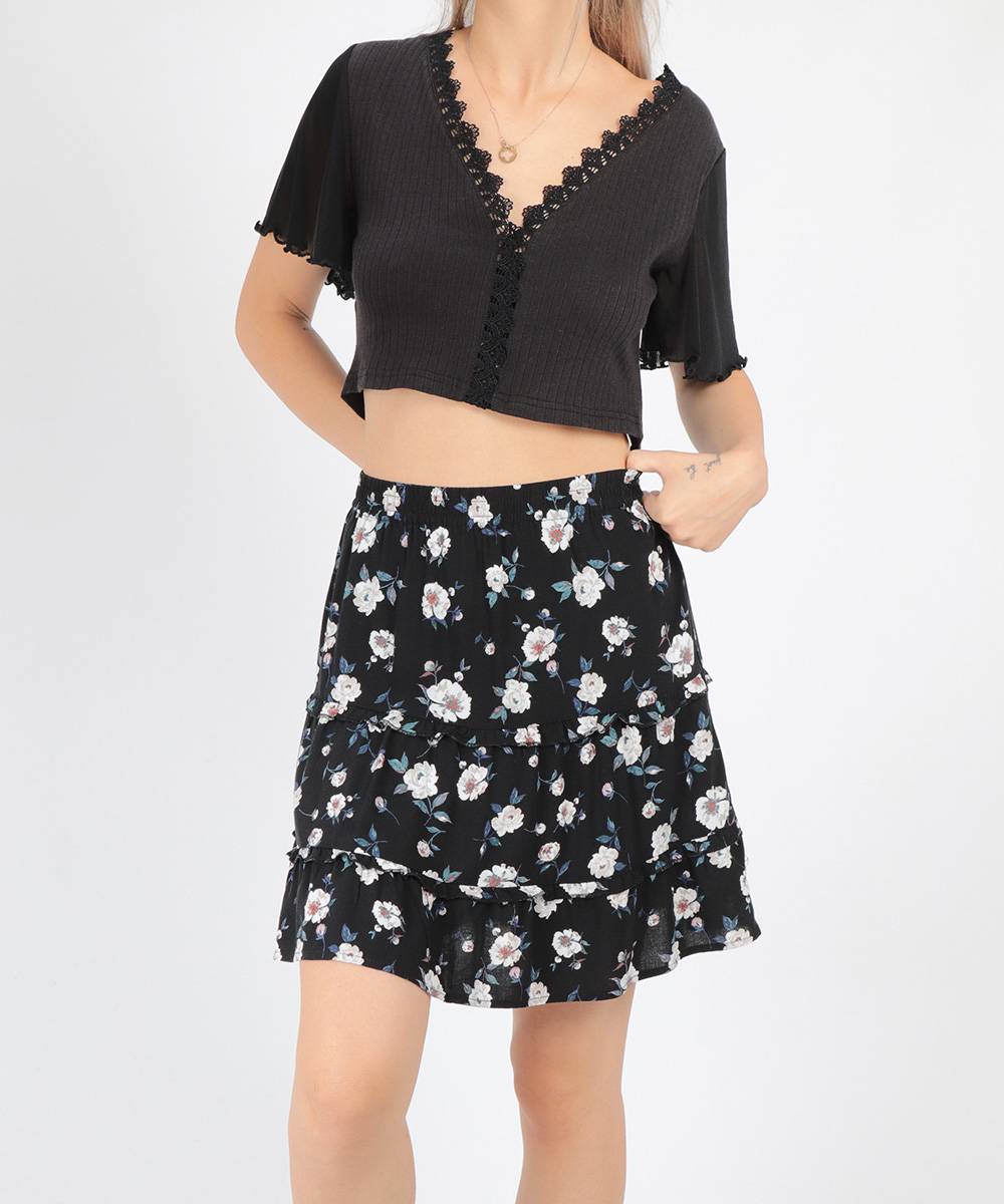 Top SHEIN, negru, S