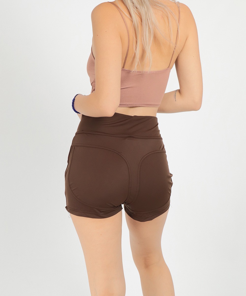 Pantaloni scurti SHEIN, maro, L - 1 | YEO