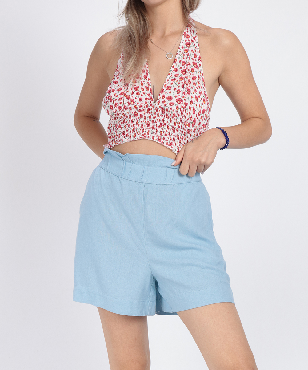 Pantaloni Scurti Vero Moda, albastru, L