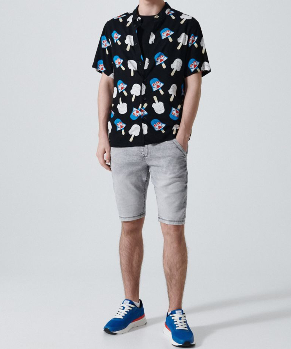 Pantaloni Scurti CROPP, gri, 30