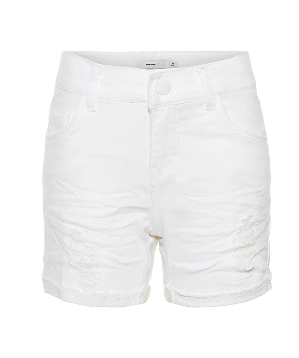 Pantaloni scurti Name It, alb, 5 ANI