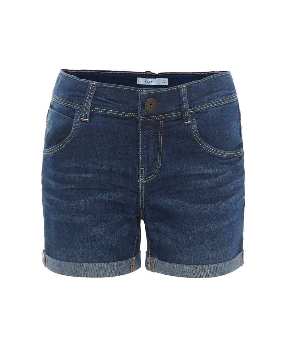 Pantaloni Scurti Name It, albastru denim, 5 ANI