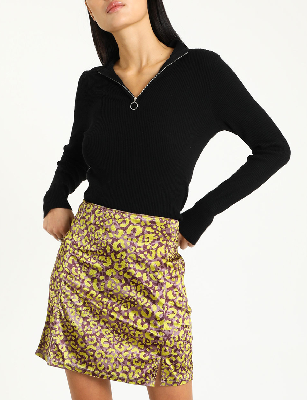 Fusta Pimkie, verde, 36