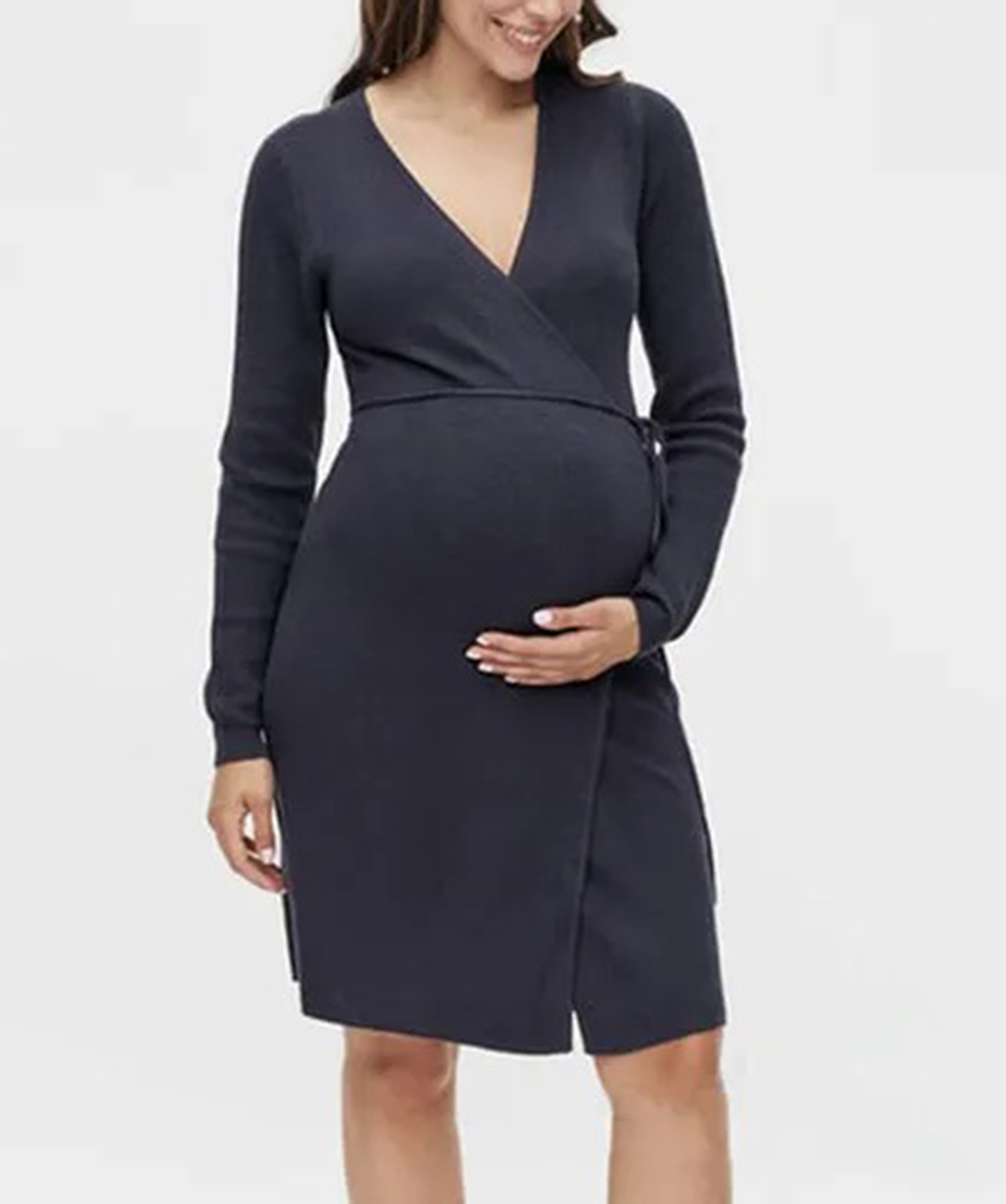Rochie scurta Mamalicious, bleumarin, XS