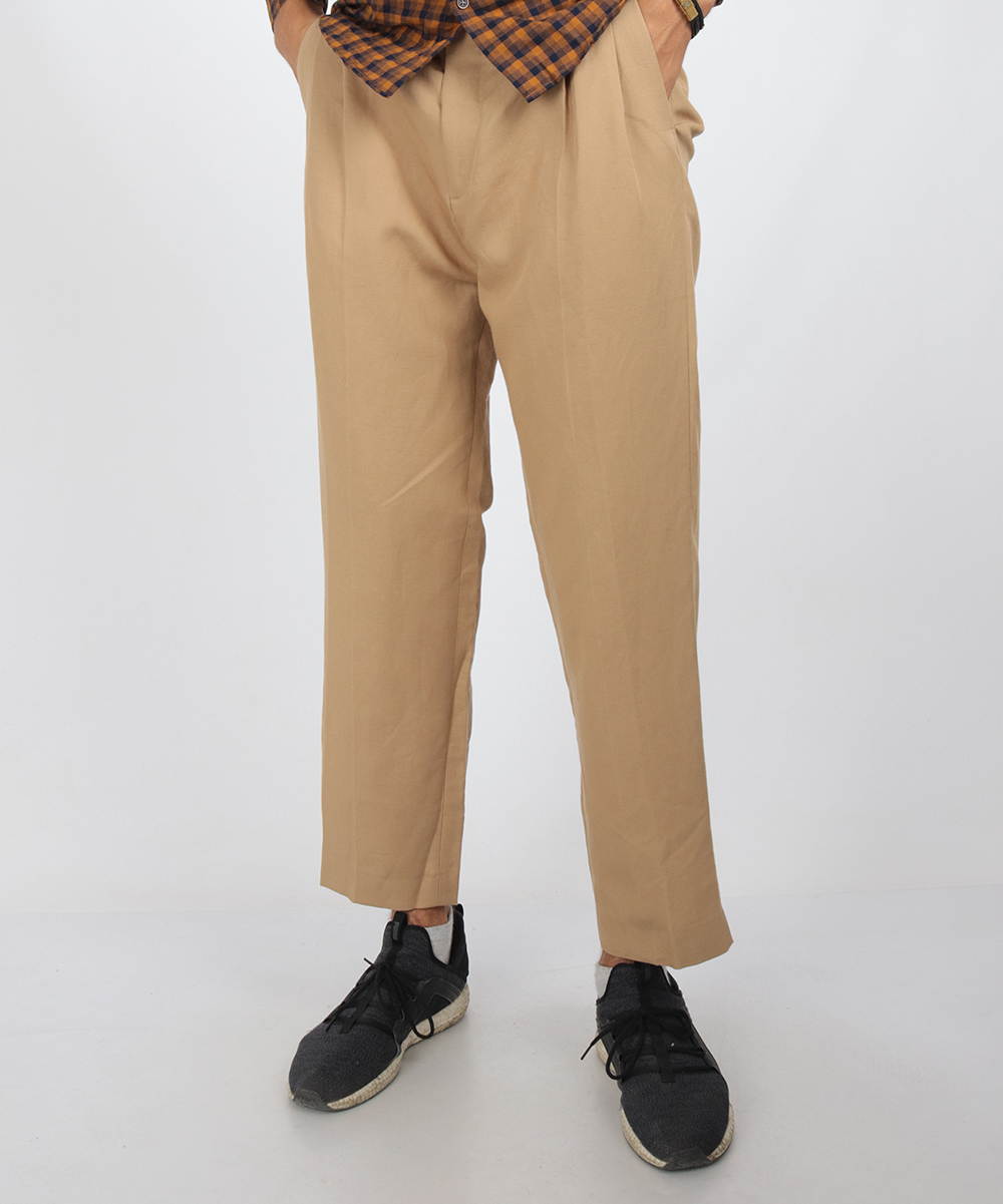 Pantaloni Reserved, maro, M