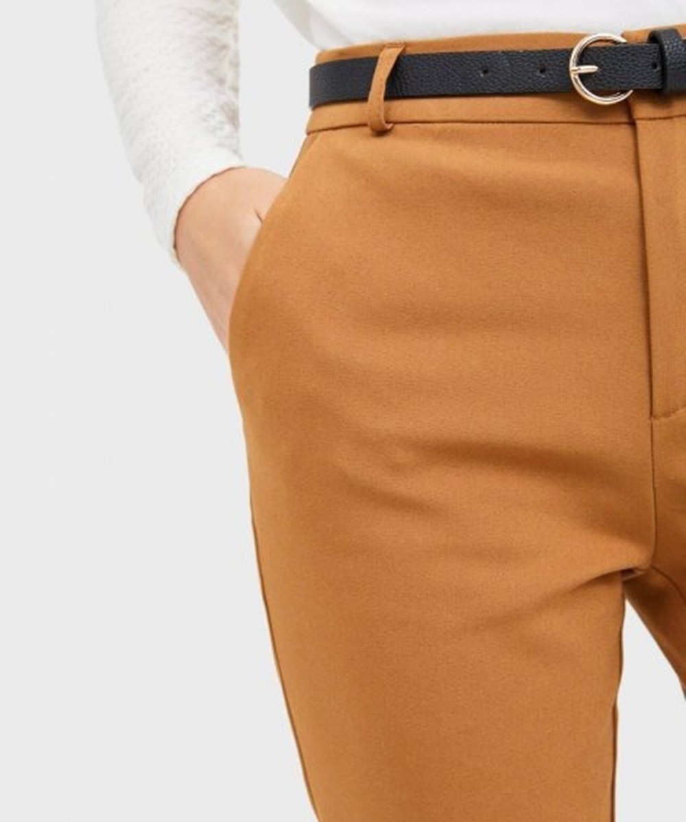 Pantaloni Stradivarius, maro, 32 - 1 | YEO