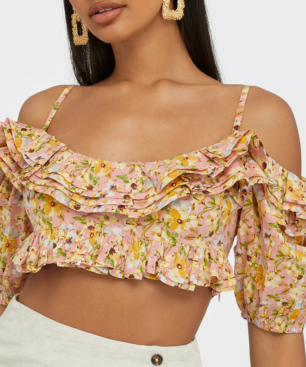 Top nelly, floral, 34