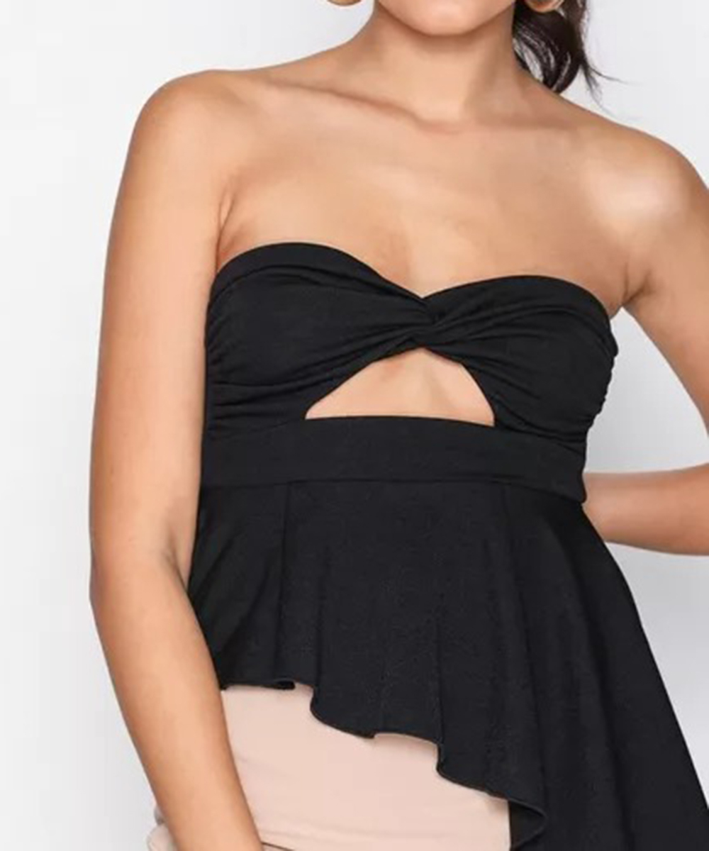 Top nelly, negru, xs