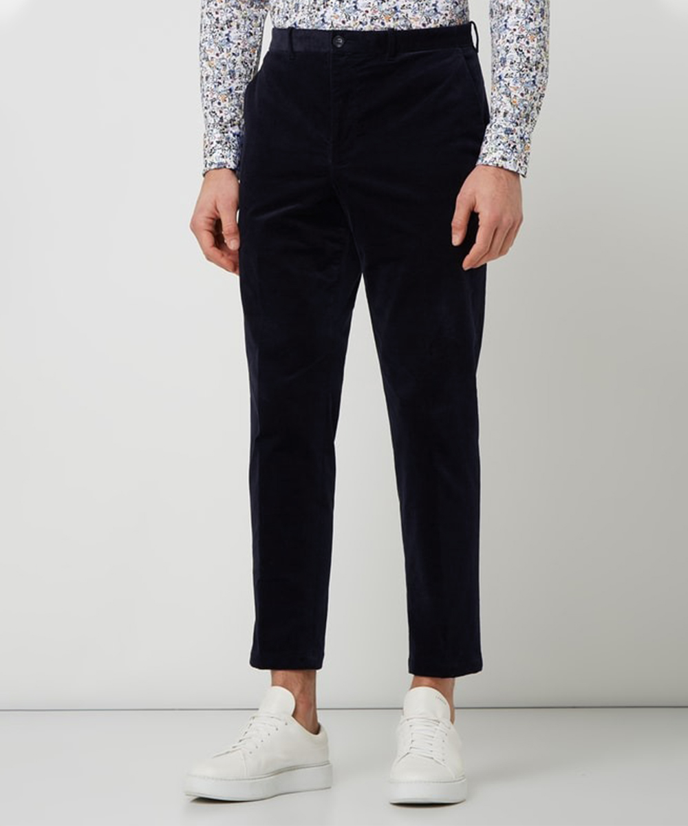Pantaloni s.Oliver, bleumarin