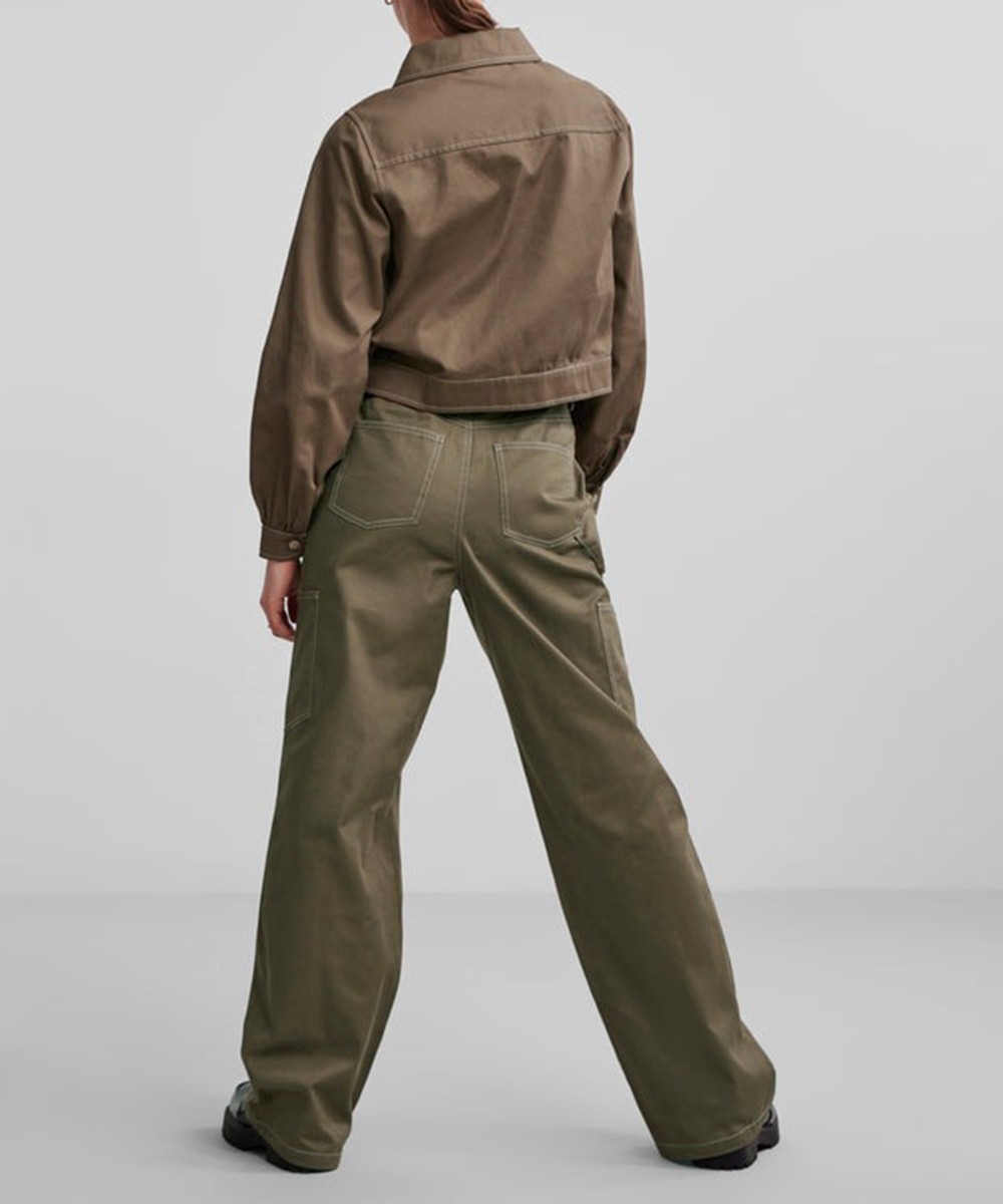 Pantaloni Pieces, verde, L - 1 | YEO