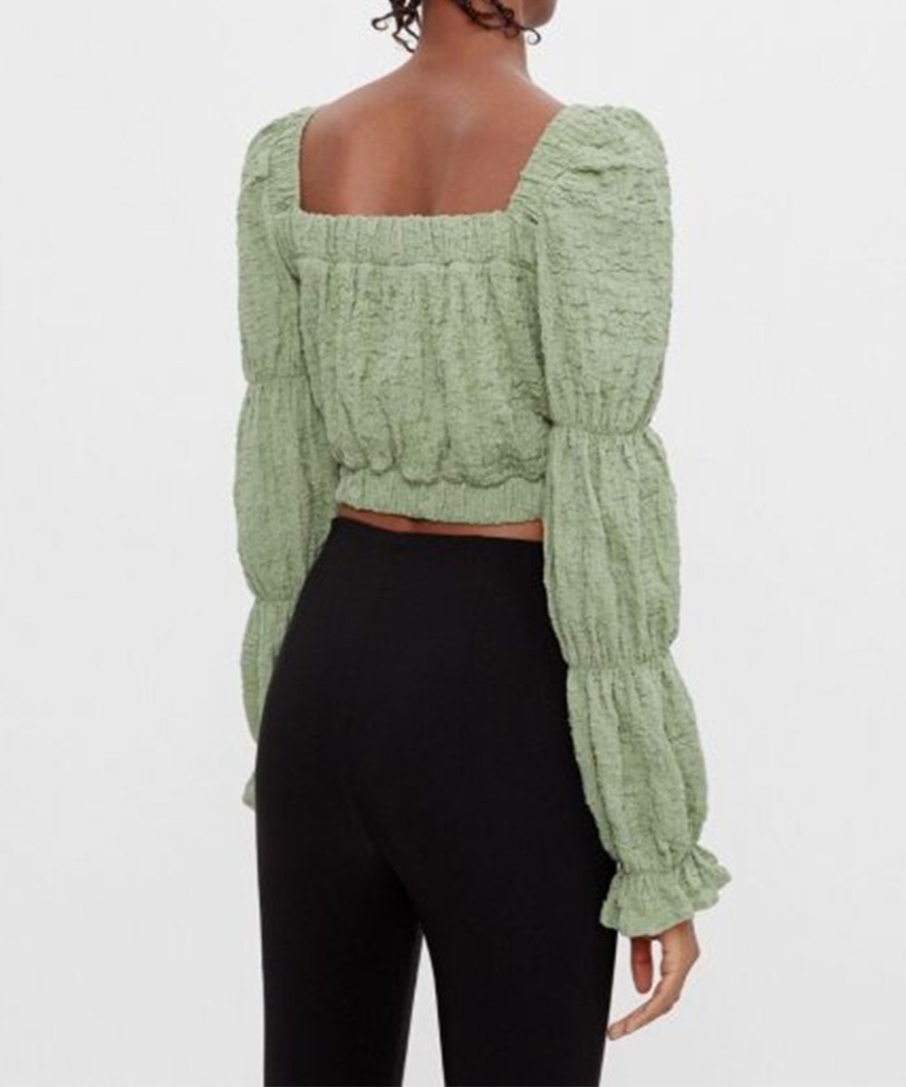 Top Stradivarius, verde, M - 1 | YEO