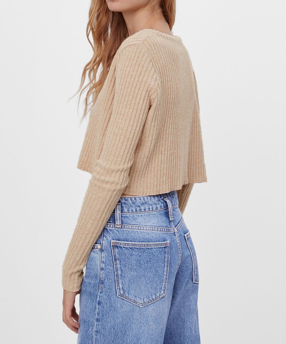 Top Bershka, crem, L - 1 | YEO