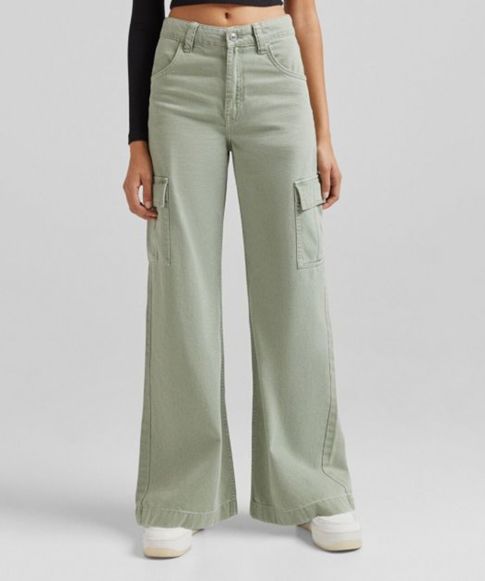 Blugi Bershka, verde